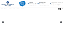 Desktop Screenshot of handykitchens.com.au